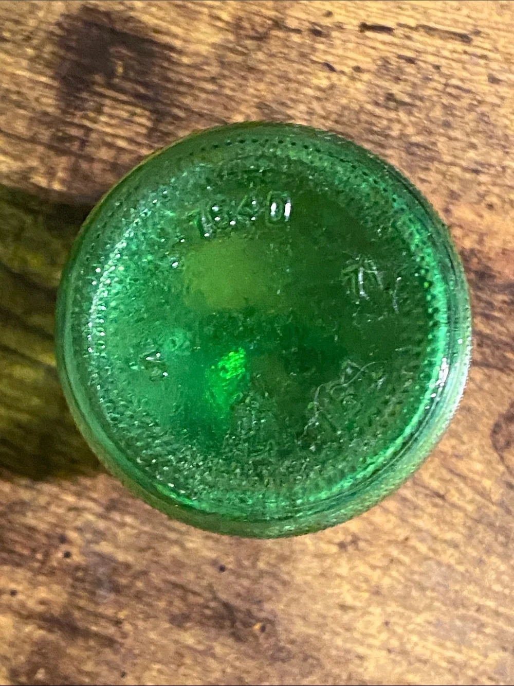 1971 Rolling Rock Beer Vintage Green Embossed Bottle